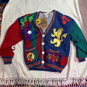 Vintage brand new with tags funky cardigan